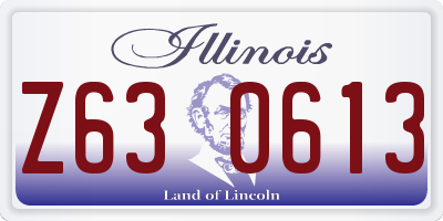 IL license plate Z630613