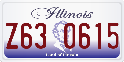 IL license plate Z630615