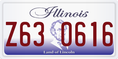 IL license plate Z630616
