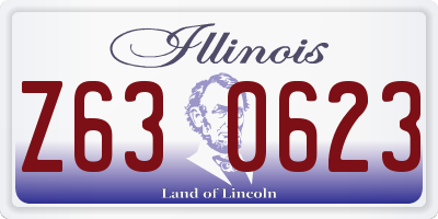 IL license plate Z630623