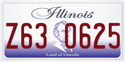 IL license plate Z630625