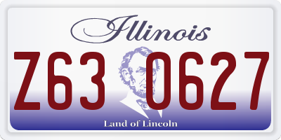 IL license plate Z630627