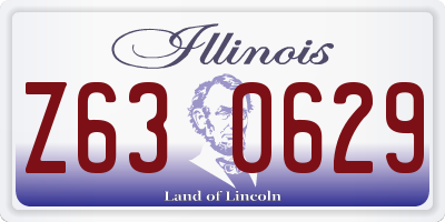 IL license plate Z630629