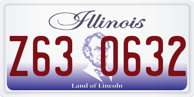 IL license plate Z630632