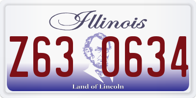 IL license plate Z630634