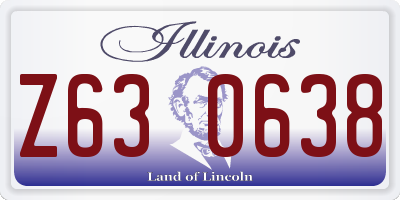 IL license plate Z630638