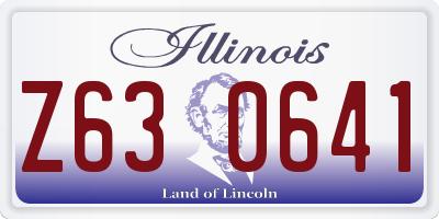 IL license plate Z630641