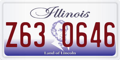 IL license plate Z630646