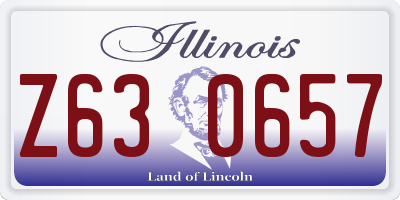 IL license plate Z630657