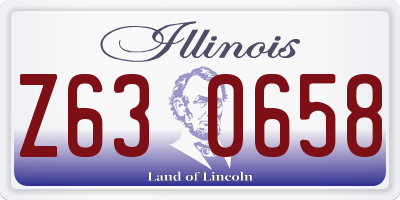 IL license plate Z630658