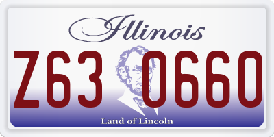 IL license plate Z630660