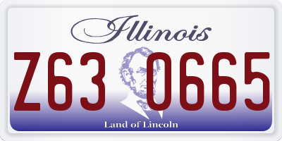 IL license plate Z630665