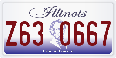 IL license plate Z630667