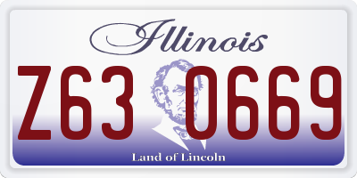 IL license plate Z630669