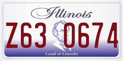 IL license plate Z630674