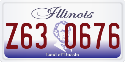 IL license plate Z630676