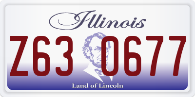 IL license plate Z630677