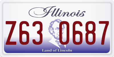 IL license plate Z630687