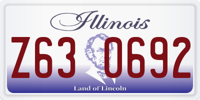 IL license plate Z630692