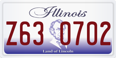 IL license plate Z630702