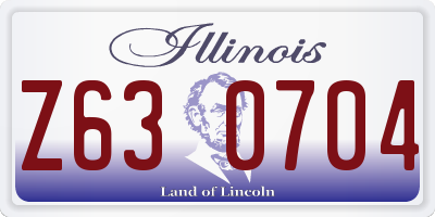 IL license plate Z630704