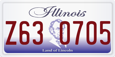IL license plate Z630705