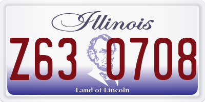 IL license plate Z630708