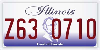 IL license plate Z630710