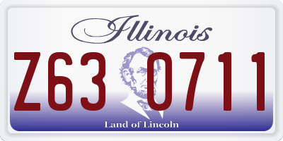 IL license plate Z630711