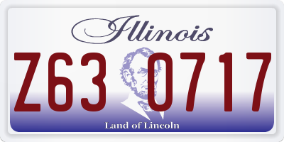 IL license plate Z630717