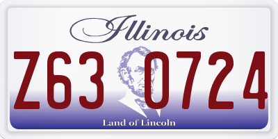 IL license plate Z630724