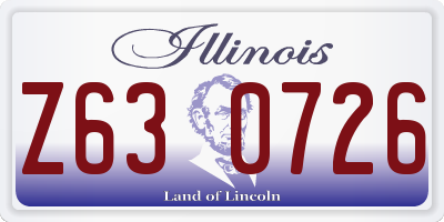 IL license plate Z630726