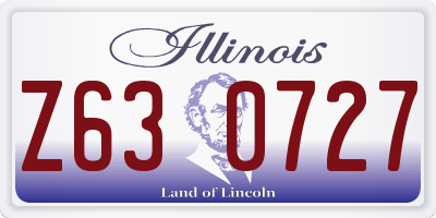 IL license plate Z630727