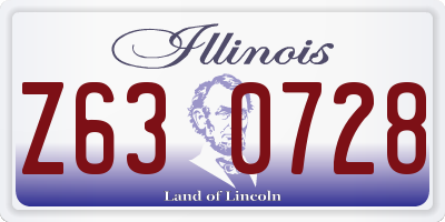 IL license plate Z630728