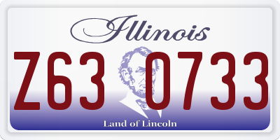 IL license plate Z630733