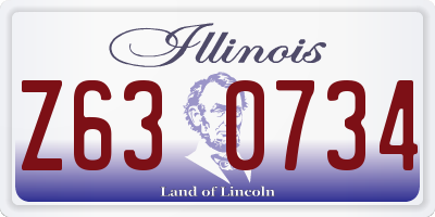 IL license plate Z630734