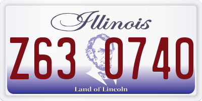 IL license plate Z630740