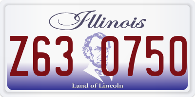 IL license plate Z630750