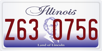 IL license plate Z630756