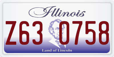 IL license plate Z630758