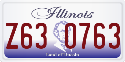 IL license plate Z630763