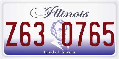 IL license plate Z630765