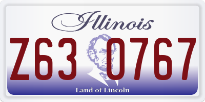IL license plate Z630767