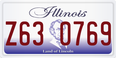IL license plate Z630769