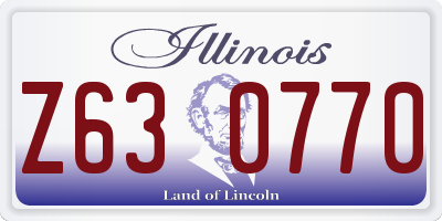 IL license plate Z630770