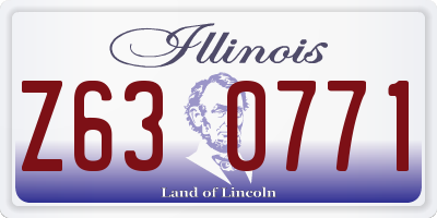 IL license plate Z630771