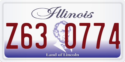 IL license plate Z630774