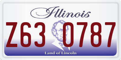 IL license plate Z630787