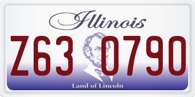 IL license plate Z630790
