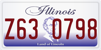 IL license plate Z630798